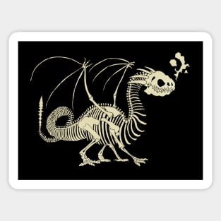 Undead Spooky Dragon Sticker
